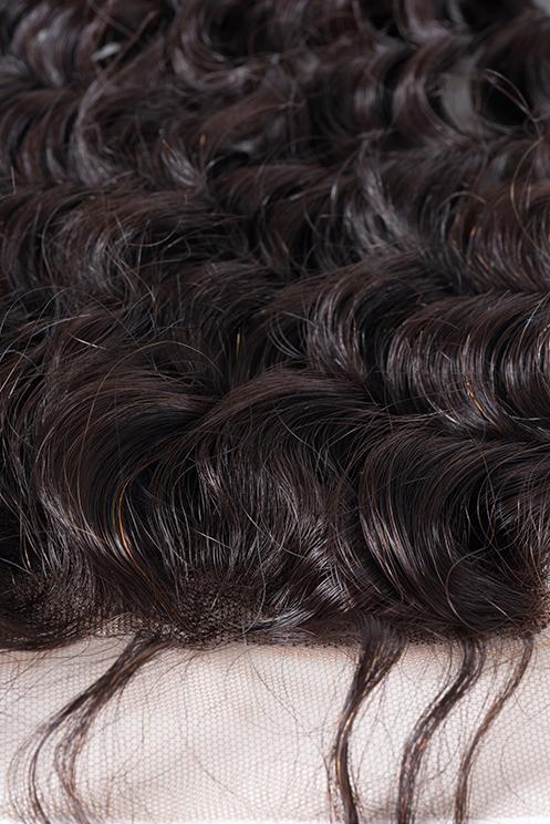 Virgin Brazilian Curly Lace Frontal