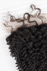 Virgin Brazilian Kinky Curly Lace Closure